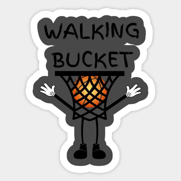 Walking Bucket Sticker by PMDApparel